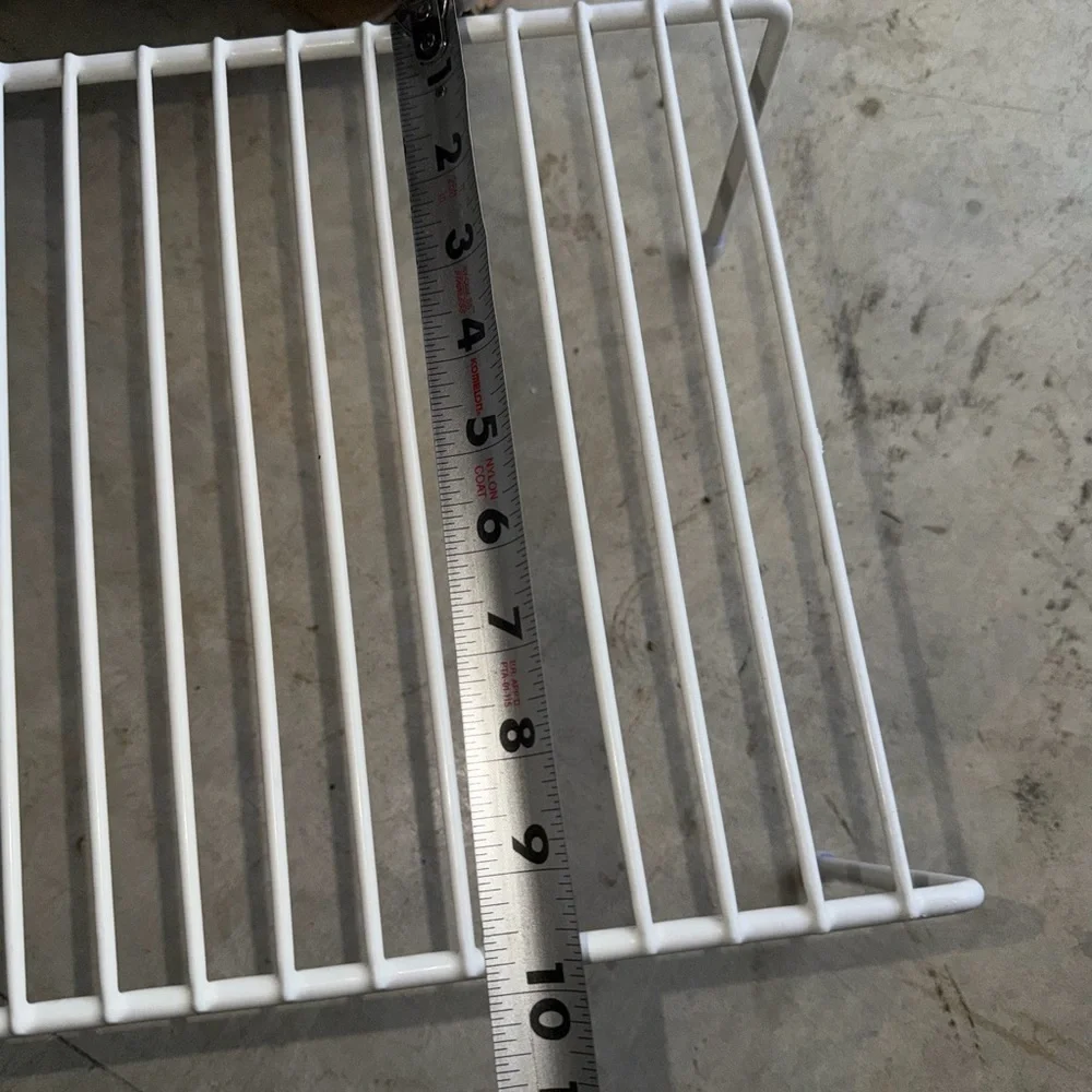 White Metal Storage Racks - set of 3